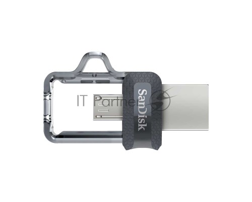 Флеш диск 64GB SanDisk Ultra Android Dual Drive OTG, m3.0/USB 3.0, Black