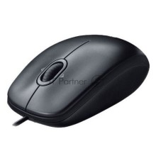 Мышь проводная Logitech M100/100R черный, 1000 dpi, USB, кнопки - 3