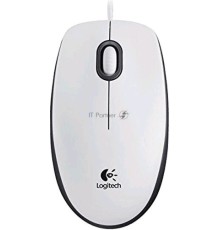 Мышь проводная Logitech M100 белый, 1000 dpi, USB, кнопки - 3