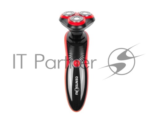 Бритва Centek CT-2168 (красн) ротор 3D, +ВЛАЖНОЕ БРИТЬЁ, 3 плав.головки, 2-ные лезвия, до 50 мин раб