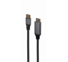 Кабель DisplayPort-HDMI Cablexpert, 4K, 1.8м, 20M/19M, черный, экран, пакет (CC-DP-HDMI-4K-6)