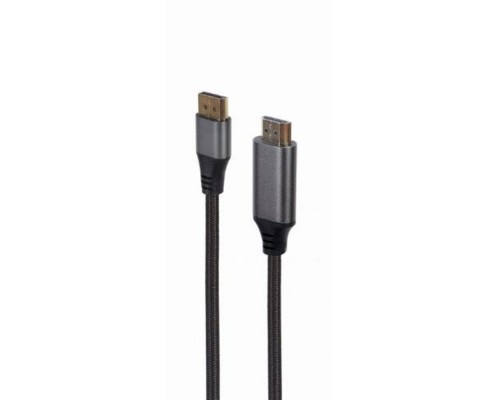 [кабели] Кабель DisplayPort-HDMI Cablexpert, 4K, 1.8м, 20M/19M, черный, экран, пакет (CC-DP-HDMI-4K-6)