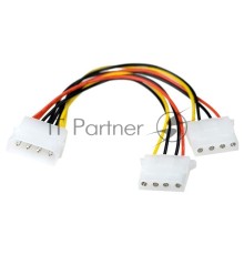 Разветвитель питания IDE-устройств Molex (IDE)  в 2*Molex (IDE), 15см Exegate