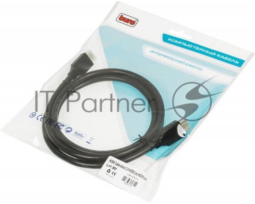 Кабель аудио-видео Buro HDMI (m)/HDMI (m) 1.5м. Позолоченные контакты черный (BHP HDMI 2.0)