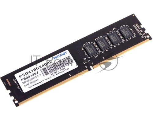 Оперативная память Patriot DIMM DDR4 16GB PSD416G24002 {PC4-19200, 2400MHz} Оперативная память Patriot DIMM DDR4 16GB PSD416G24002 {PC4-19200, 2400MHz}