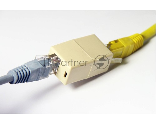 Проходной адаптер RJ45 кат.5e VCOM соединительный RJ-45/RJ-45(10 шт. в уп-ке), блистер