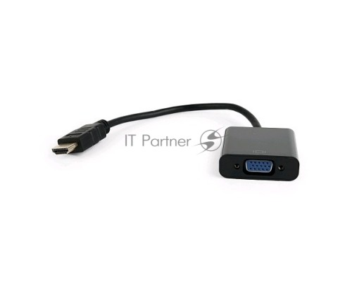 Переходник HDMI-VGA Cablexpert A-HDMI-VGA-04, 19M/15F, провод 15см Переходник HDMI-VGA Cablexpert A-HDMI-VGA-04, 19M/15F, провод 15см