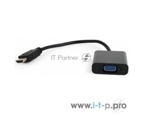 Переходник HDMI-VGA Cablexpert A-HDMI-VGA-04, 19M/15F, провод 15см Переходник HDMI-VGA Cablexpert A-HDMI-VGA-04, 19M/15F, провод 15см