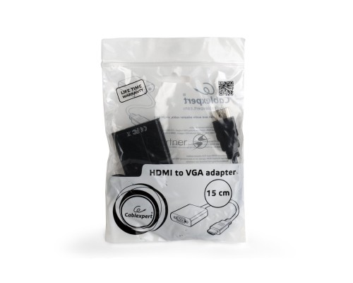 Переходник HDMI-VGA Cablexpert A-HDMI-VGA-04, 19M/15F, провод 15см Переходник HDMI-VGA Cablexpert A-HDMI-VGA-04, 19M/15F, провод 15см