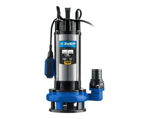 [Бензоинструмент] Зубр НПГ-Т5-1500 Насос центробежный 1500Вт 17400л/час