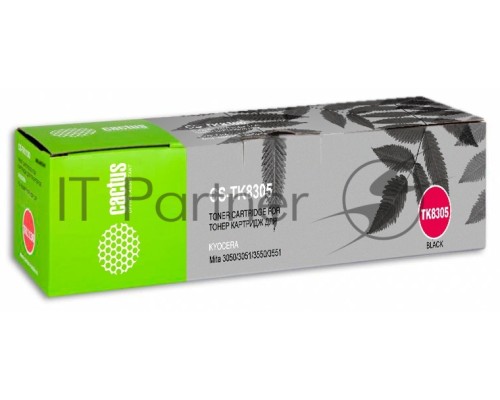 Картридж лазерный Cactus CS-TK8305 черный (25000 стр.) для Kyocera Mita 3050/3051/3550/3551