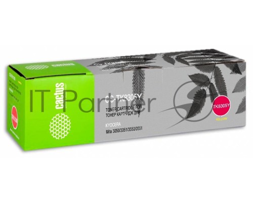 Картридж лазерный Cactus CS-TK8305Y желтый (15000 стр.) для Kyocera Mita 3050/3051/3550/3551