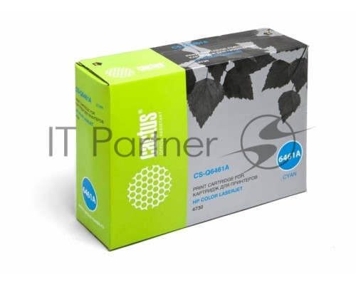 Картридж лазерный Cactus CS-Q6461AR голубой (12000 стр.) для HP CLJ 4730