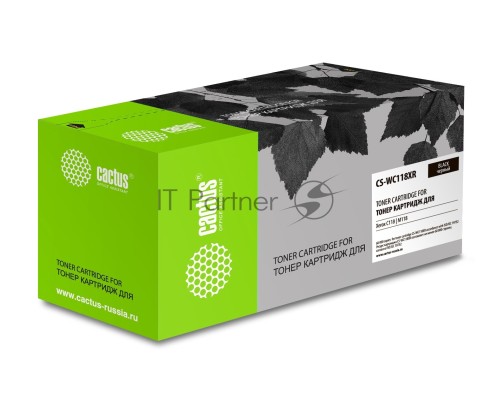 Картридж лазерный Cactus CS-WC118XR 006R01179/013R00589 черный для Xerox WC C118/M118 (60000стр.)