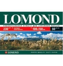 LOMOND 0102084 Матовая фотобумага A6, 10х15, 230г/м2, 500 л. 
