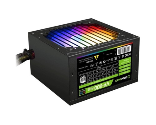 [Блоки питания] GameMax Блок питания ATX 600W VP-600-RGB 80+, Ultra quiet