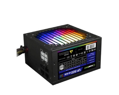 [Блоки питания] GameMax Блок питания ATX 500W VP-500-RGB-MODULAR 80+, Ultra quiet