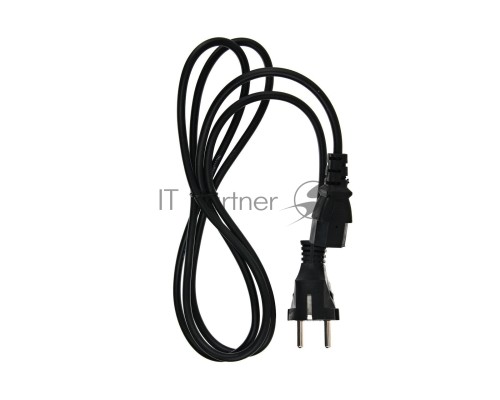 Кабель Telecom Кабель (TE021-CU0.5-1.8M) компьютер - розетка 220V (EURO) 1.8м, 3G0,5mm медь 