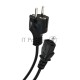 Кабель Telecom Кабель (TE021-CU0.5-1.8M) компьютер - розетка 220V (EURO) 1.8м, 3G0,5mm медь 