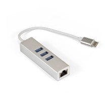 ExeGate EX294188RUS Кабель-адаптер ExeGate EXE-77C-45 (USB3.0 Type C --> 3xUSB3.0 + 1xRJ45 UTP 1000Mbps RLT8153)