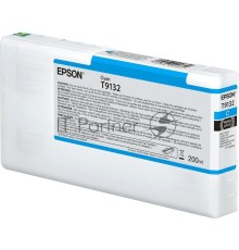 Картридж Epson T9132 с голубыми чернилами (200ml) для плоттеров SC-P5000 (C13T913200)