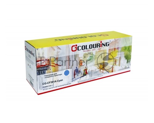 Картридж Colouring CG-CF381A (тип CF381A) Cyan голубой (2700 стр.) для HP Color LaserJet Pro M475/M476 MFP