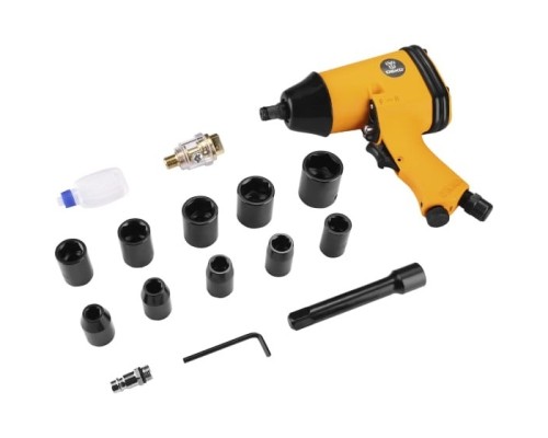 [Дрели, Шуруповерты, Гайковерты] Гайковерт пневматический DEKO DKPT01 SET 3 ударный, набор 16 предметов