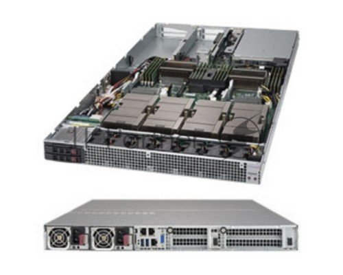 Платформа SuperMicro SYS-1028GQ-TXR X10DGQ-O-P (Up to 4x NVIDIA Tesla P100 SXM2) 1U Dual Intel Xeon E5-2600V4, 16x 288-pin DDR4 DIMM slots, RPSU (1+1) 2000W Titanium