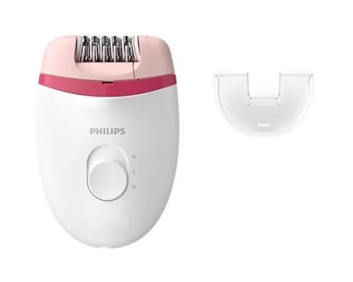 [Электробритва] Эпилятор Philips BRE235/00 скор.:2 насад.:1 от электр.сети белый/розовый