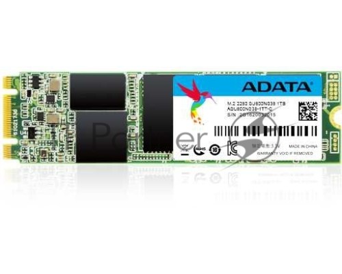 Накопитель SSD AData M.2 2280 1TB ADATA Ultimate SU800 Client SSD ASU800NS38-1TT-C SATA 6Gb/s, 560/520, IOPS 80/80K, MTBF 2M, 3D V-NAND TLC, 1024MB, 800TBW, Retail