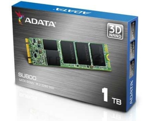 Накопитель SSD AData M.2 2280 1TB ADATA Ultimate SU800 Client SSD ASU800NS38-1TT-C SATA 6Gb/s, 560/520, IOPS 80/80K, MTBF 2M, 3D V-NAND TLC, 1024MB, 800TBW, Retail