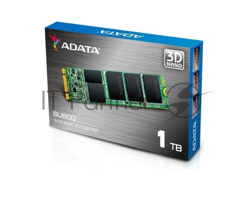 Накопитель SSD AData M.2 2280 1TB ADATA Ultimate SU800 Client SSD ASU800NS38-1TT-C SATA 6Gb/s, 560/520, IOPS 80/80K, MTBF 2M, 3D V-NAND TLC, 1024MB, 800TBW, Retail