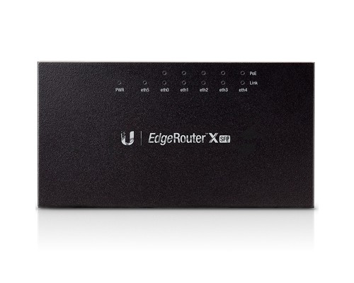Сетевое оборудование UBIQUITI ER-X-SFP Маршрутизатор 5x Ethernet, 1x SFP, раздача PoE