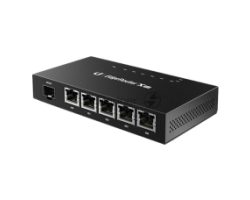 Сетевое оборудование UBIQUITI ER-X-SFP Маршрутизатор 5x Ethernet, 1x SFP, раздача PoE