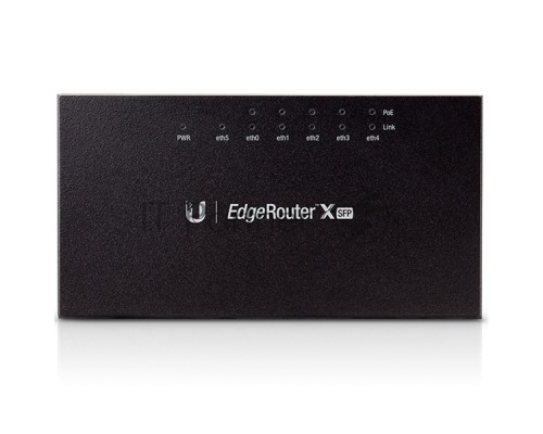 Сетевое оборудование UBIQUITI ER-X-SFP Маршрутизатор 5x Ethernet, 1x SFP, раздача PoE