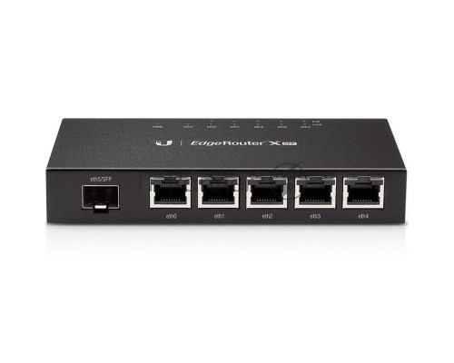 Сетевое оборудование UBIQUITI ER-X-SFP Маршрутизатор 5x Ethernet, 1x SFP, раздача PoE