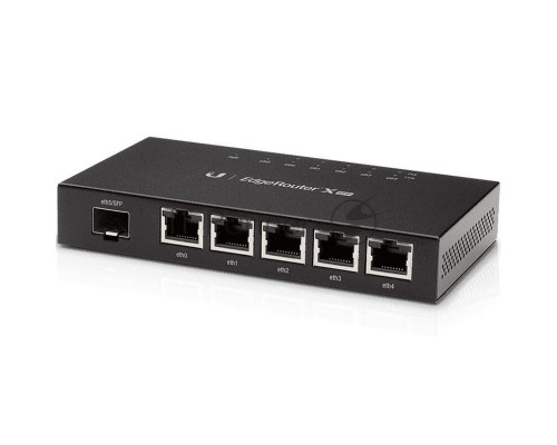 Сетевое оборудование UBIQUITI ER-X-SFP Маршрутизатор 5x Ethernet, 1x SFP, раздача PoE