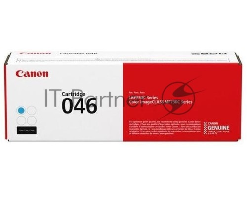 Картридж лазерный Canon 046C голубой для i-SENSYS MF732/734/735, LBP653/654 2300 страниц