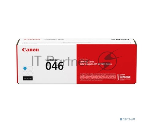 Картридж лазерный Canon 046C голубой для i-SENSYS MF732/734/735, LBP653/654 2300 страниц