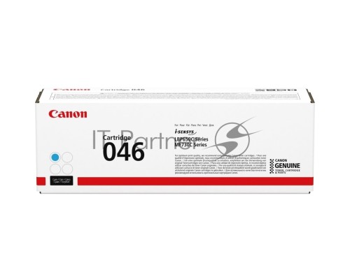 Картридж лазерный Canon 046C голубой для i-SENSYS MF732/734/735, LBP653/654 2300 страниц