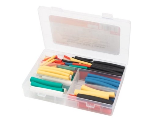 [Инструменты] REXANT 29-0134 Набор №4 термоусаживаемых трубок СТТК (3:1) с клеевым слоем, 7 цветов, 126 шт.