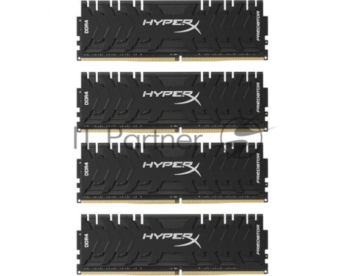 Модуль памяти Kingston DIMM DDR4 64GB 2400MHz CL12 (Kit of 4) XMP HyperX Predator