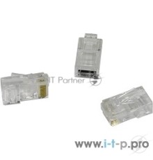 Коннектор RJ-45 Кат.5 (V) (8P8C) Exegate под одножильный кабель (1шт) Exegate EX158091RUS