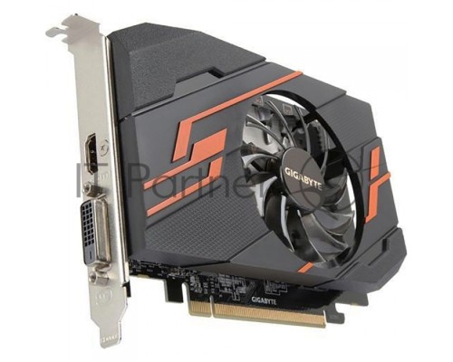 Видеокарта GIGABYTE GV-N1030OC-2GI PCI-E 3.0 2 ГБ GDDR5, 64 бит, DVI-D, HDMI, GPU 1265 МГц