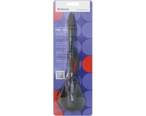 Микрофон DEFENDER MIC-115 BLACK 64115