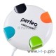 Контроллер Perfeo USB-HUB 4 Port, (PF-VI-H020 White) белый
