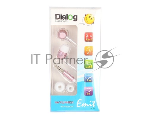 Наушники EP-F57 PINK Dialog розовая