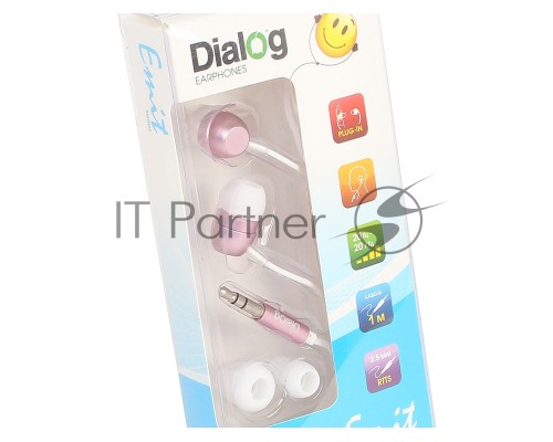 Наушники EP-F57 PINK Dialog розовая