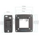 Кронштейн Kromax OPTIMA-104 black, 10