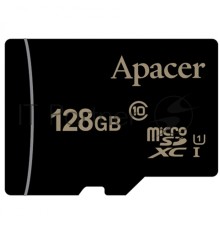 Флэш карта Micro SecureDigital 128Gb Apacer AP128GMCSX10U1-R {MicroSDXC Class 10 UHS-I, SD adapter}